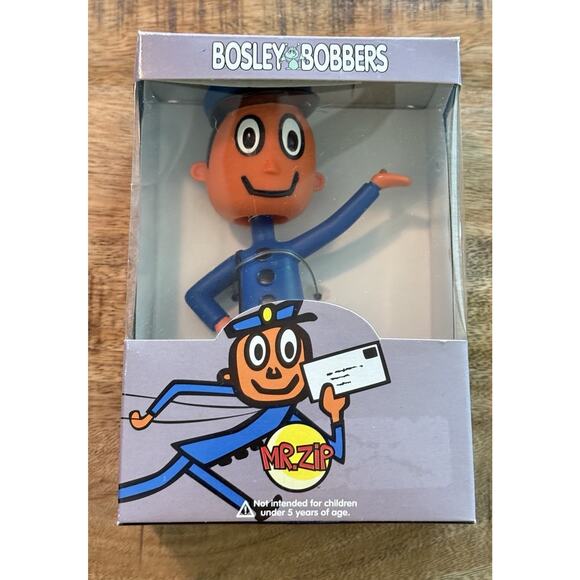 2003 Bosley Bobbers USPS MR. ZIP Mailman BOBBLEHEAD NEW Postal Novelty Advertise - Picture 1 of 7